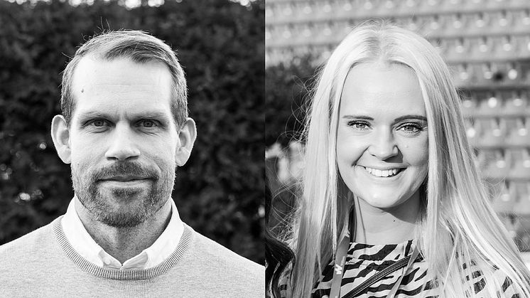 Mikael Hyltse och Lisa Angelin är nya fastighetschefer hos Willhem.