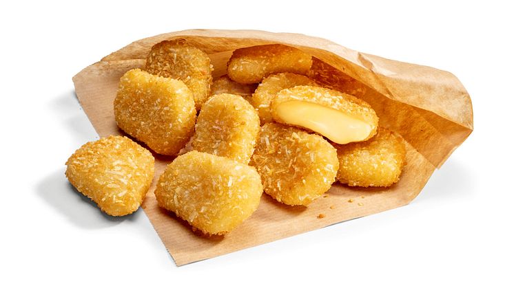 Für die neuen Back-Gouda Nuggets hat die Traditionskäserei zart-milden Gouda in eine herzhaft-krosse Kartoffelstreifenpanade gehüllt.