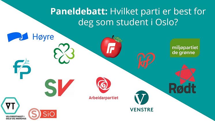 Paneldebatt 26. april: Hvilket parti er best for deg som student i Oslo? 