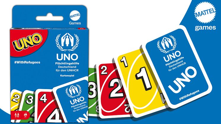  Anlässlich des Weltflüchtlingstages präsentiert UNO in Kooperation mit der UNO-Flüchtlingshilfe die UNO x #WITHREFUGEES Sonderedition des Spieleklassikers.