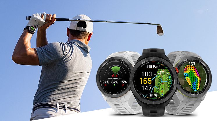 Få mer ut av golfspillet med Garmins nye Approach S70 golfklokke. Den er tilgjengelig i to størrelser, med en krystallklar AMOLED-skjerm samt forbedret analyse av golfspillet.