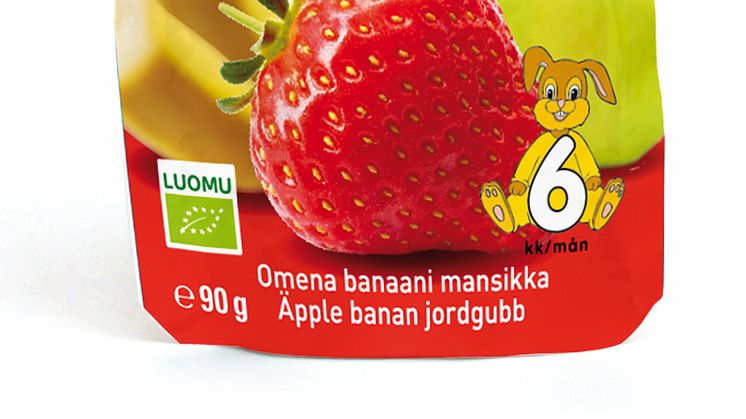 Uudessa välipalassa maistuu 100 % hedelmä: Piltti Hedelmähetki -annospussit perheen pienimmille