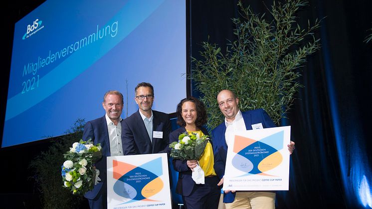 Die Preisträger des Preises der Deutschen Systemgastronomie 2021: Das Projekt "Coffe Cup Paper"