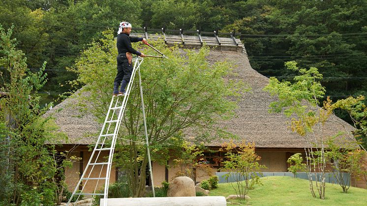 A Japanese tripod ladder has won the 2018 Elmia Garden Award.  Photo: ARS – Nakaya Scandinavia AB