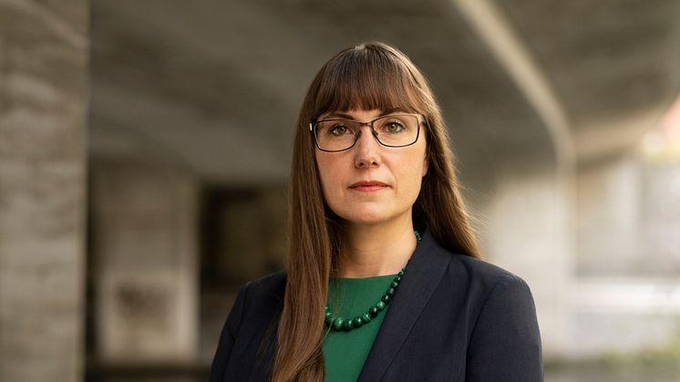 Johanna Bjurskog, bostadspolitisk expert på Riksbyggen. Foto Evelina Carborn