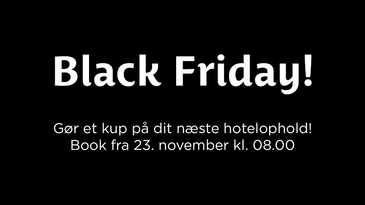 Black Friday på Best Western Hotels & Resorts