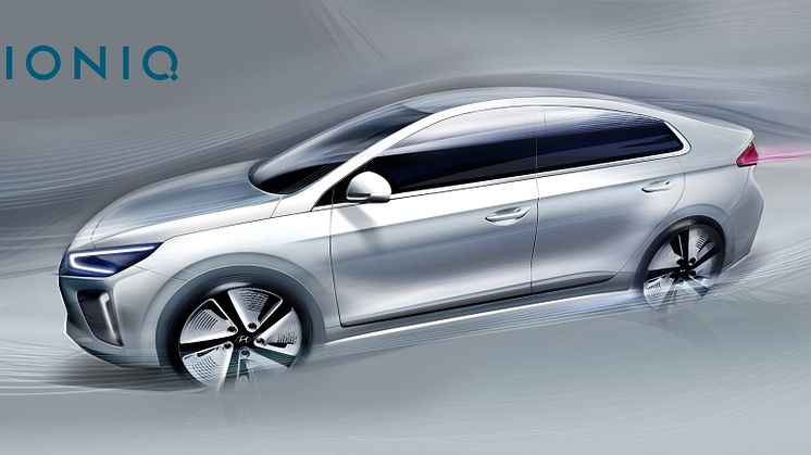 Nye skisser av IONIQ elektrisk bil