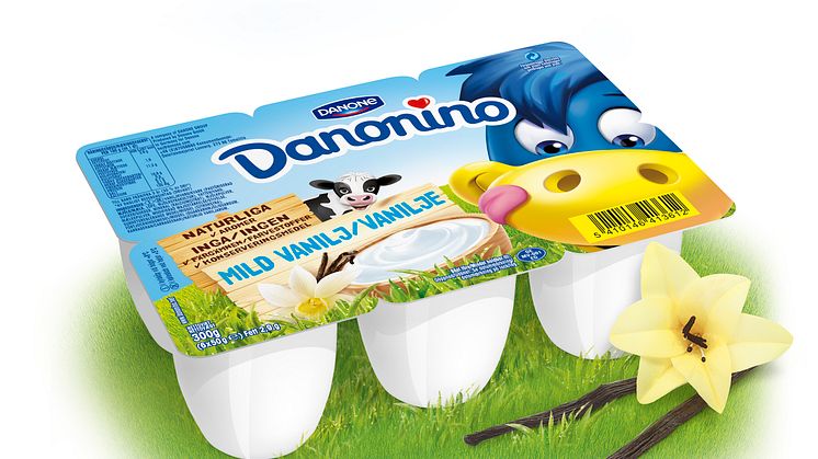 Barnens favoritkvarg Danonino - nu i klassisk vaniljsmak