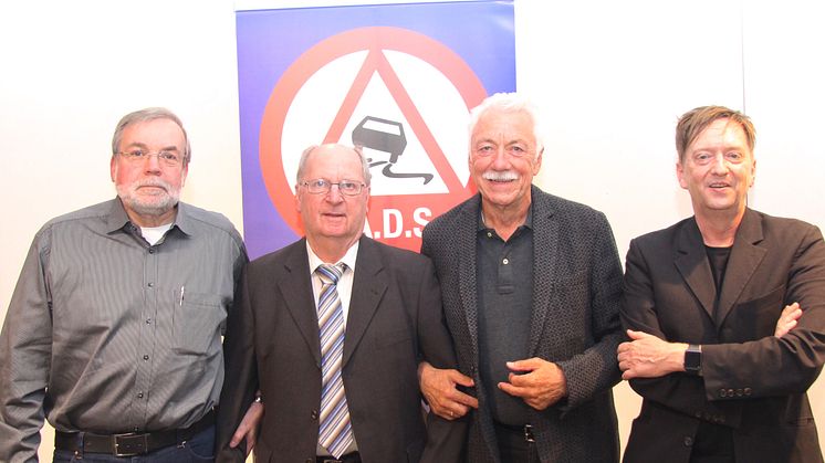 v.li.: Hans-Peter Schäfer, Günther Schwarz, Wilfried Dietsch, Andreas Alberts