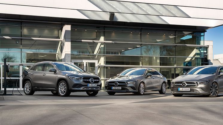 Under mars månad har Mercedes-Benz presenterat inte mindre än 10 nya kommande laddhybrider. Däribland tre i kompaktklassen.