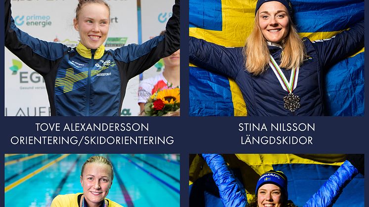 Nominerade Årets Kvinnliga Idrottare Idrottsgalan 2020  Foto: Mårten Lång/Skogssport, Bildbyrån