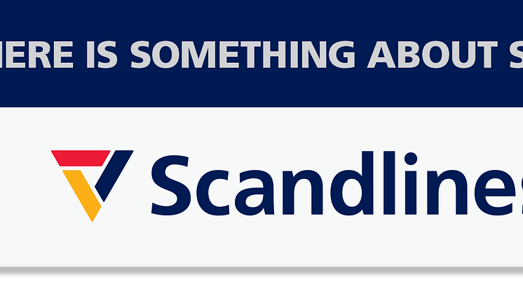 Scandlines Logo mit englischen payoff
