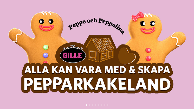2023 kan alla vara med och skapa, då GILLE Pepparkakeland nu finns på ﻿https://gille.se/pepparkakelan...