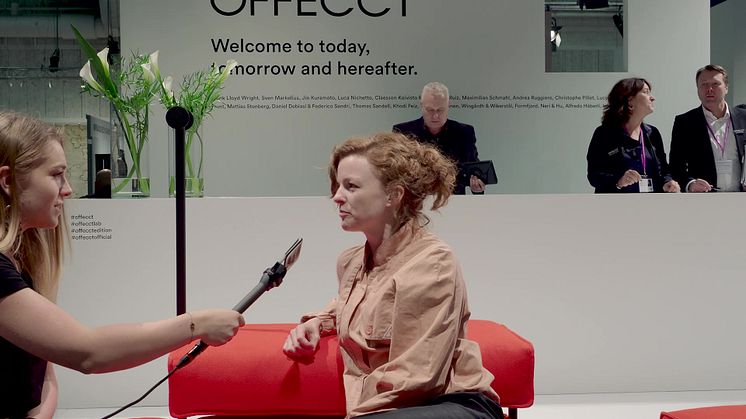 Lucy Kurrein about the collaboration with Offecct and her sofa Lucy