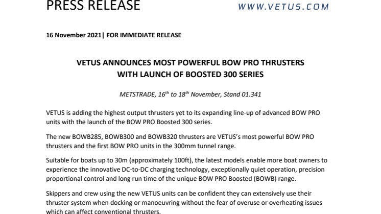 16 Nov 2021_METS - VETUS Launches BOW PRO Boosted 300 Series.pdf