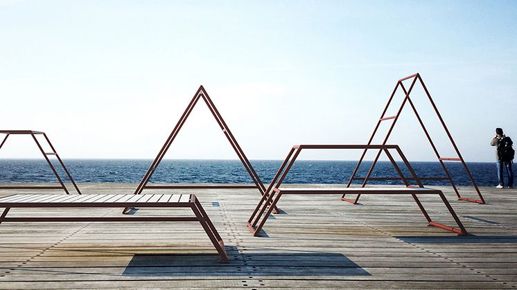 Kebne outdoor gym and its modules, design by Kauppi & Kauppi for Nola.