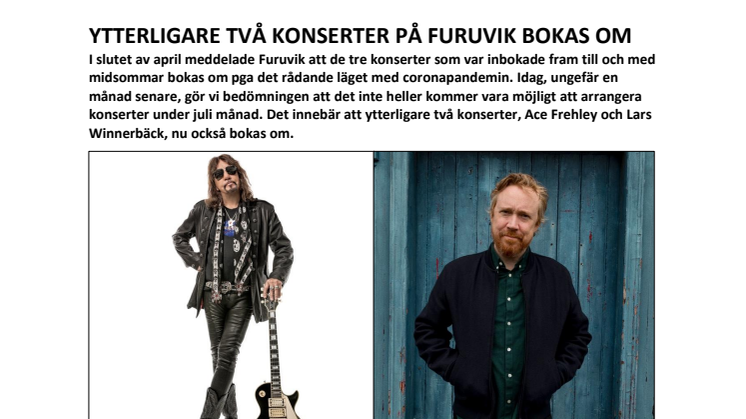 Ytterligare två konserter på Furuvik bokas om