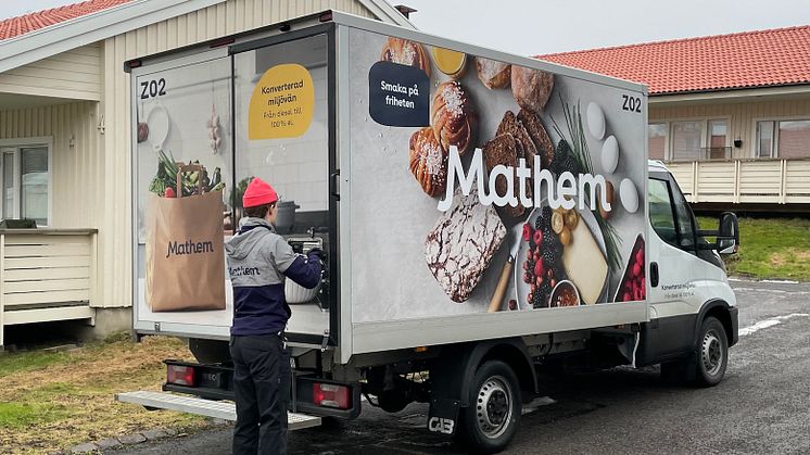 Mathem tar in fler lätta lastbilar, uppgraderade till el.