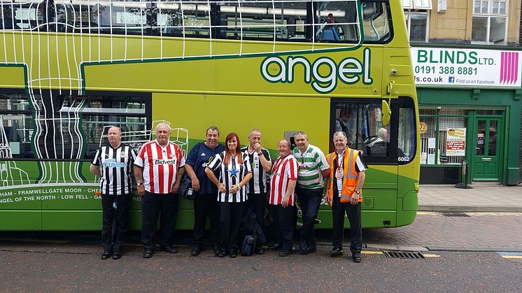 Drivers from our Chester-le-Street depot showing 'cancer has no colours' in memory of Bradley Lowery