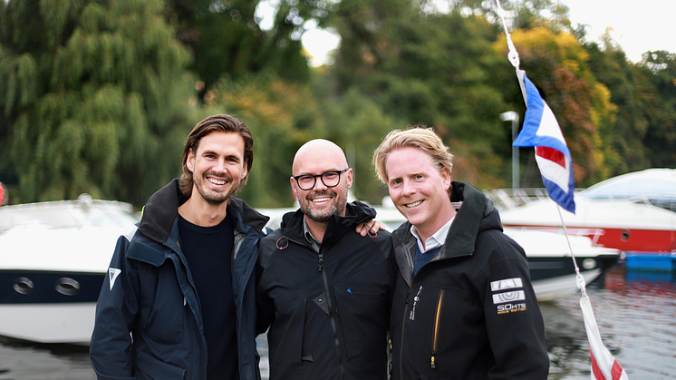 Skippos grundare, från vänster Richard Setterwall (CSPO), Fredrik Oscarson (VD) och Felix Erhardt (CFO)
