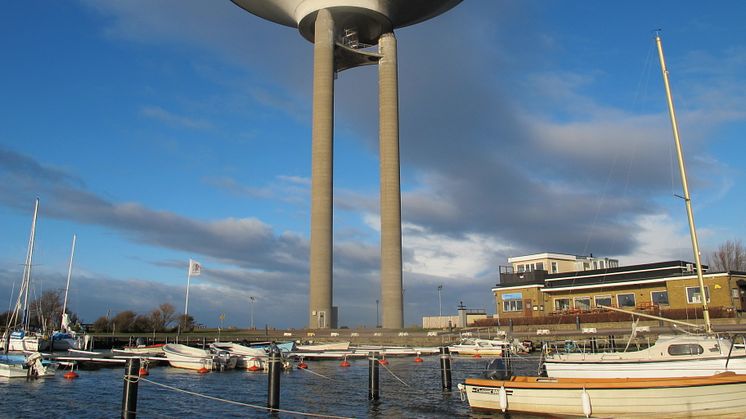 Vattentornet i Landskrona rustas upp