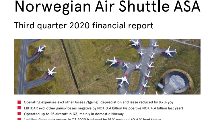 Norwegian Q3 2020 Report