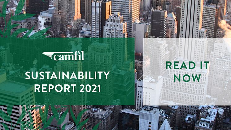 The published Sustainability Report theme highlights the sustainability efforts in 2021 across the world where Camfil works. The theme represents the company journey and efforts to achieve sustainable results.