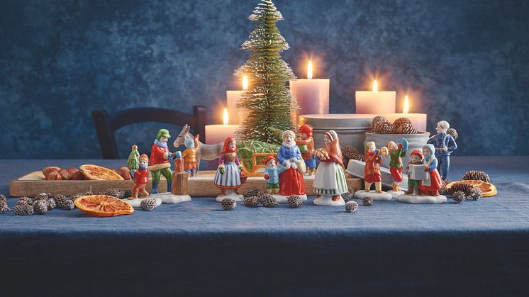 Feine Porzellanfiguren runden die Hutschenreuther Weihnachtskollektion ab.