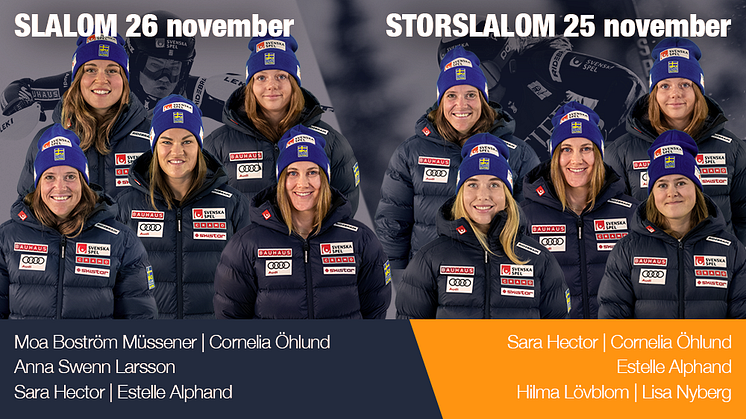 Världscupen i Killington bjuder bland annat på storslalomdebut för Cornelia Öhlund. Foto: Ski Team Sweden Alpine/Bildbyrån