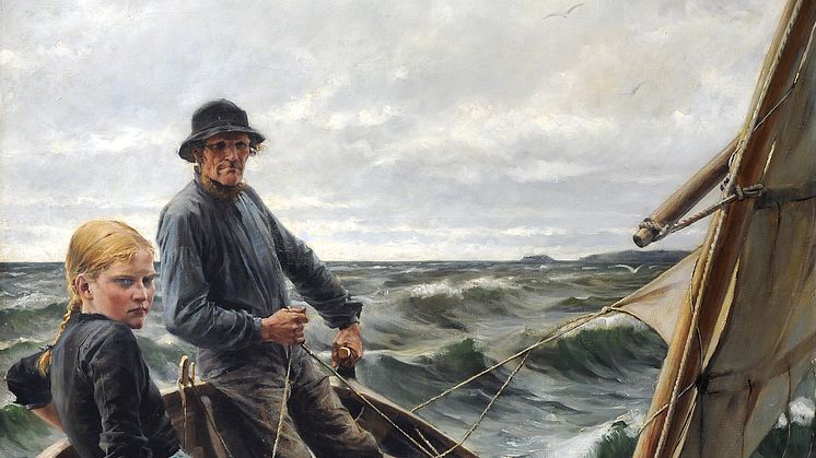 Albert Edelfelt, På havet, 1883, (beskuren), Göteborgs konstmuseum