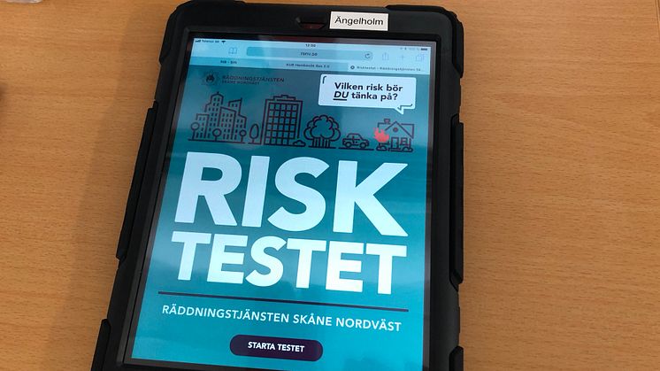 Risktestet kommer även att anpassas för en webbversion som lämpar sig för delning i till exempel sociala medier. Foto: Magnus Mosén
