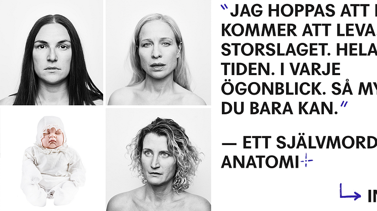 Ett självmords anatomi av Alice Birch, i regi av Suzanne Osten, får Sverigepremiär på Intiman den 15 februari.