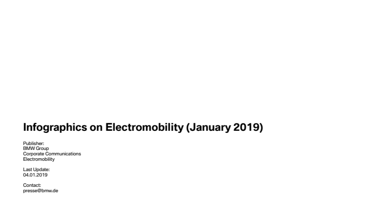 Infographics on Electromobility - January 2019
