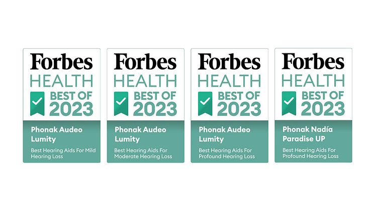 Phonak hörapparater på Forbes listor “Health Best of 2023” 