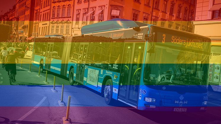 Innerstadsbussar påverkas av Prideevenemang på lördag