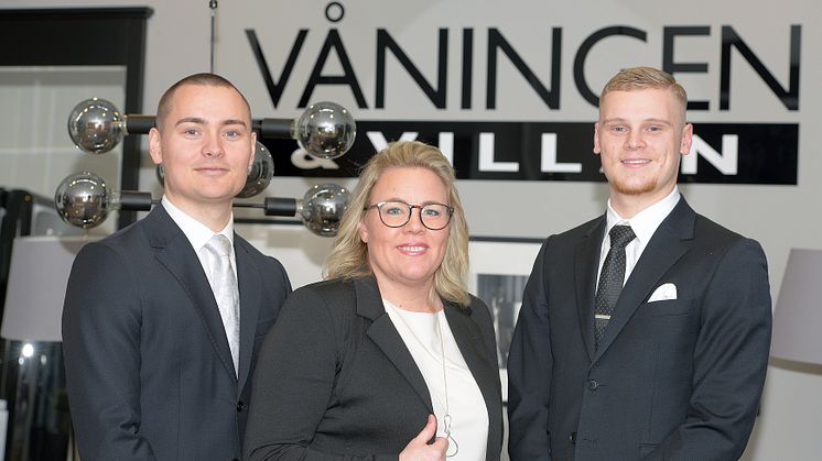 Felix Åhlén, Emma Ivinger och Gustav Azelius ska ta Våningen & Villan i Norrköping till nästa nivå.