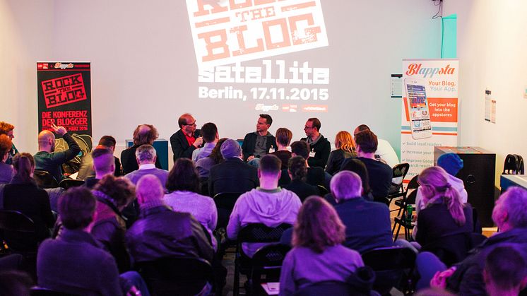 Rock the Blog Satellite 2015 mit ClueCamp by Mynewsdesk im Zukunftsmuseum Berlin 