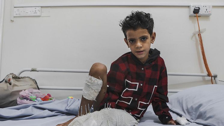 Omar, 8 år i Jemen