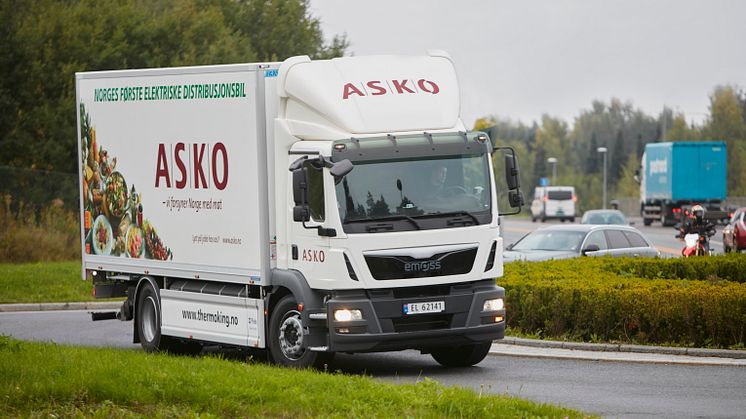 ASKOs helelektriske lastebil (Foto: Erik Norrud)