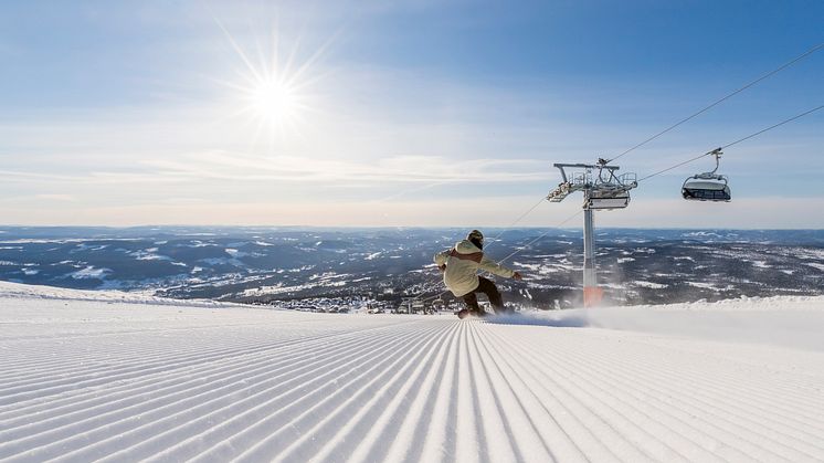 På langfredag var det rekord i antall gjester i Norges største skianlegget , Trysil. 