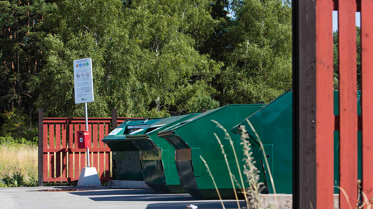 Återvinningsstationen vid gamla brandstationen i Söderbärke tas bort