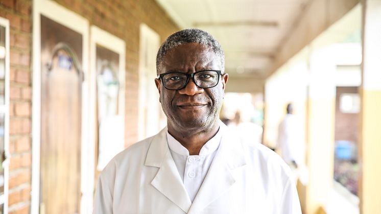 I dag meddelande fredspristagaren Denis Mukwege att han ger sig in i politiken och ställer upp som presidentkandidat. Foto: PMU, Annelie Edsmyr