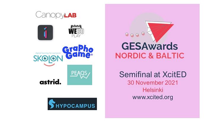 Eight Nordic-Baltic Edtech semifinalists in the Global Edtech Startup Awards