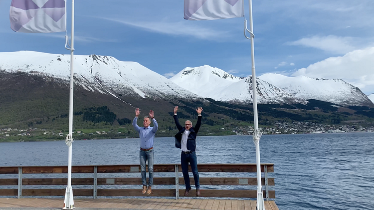 Hogne Hallaraker og Ole Arne Eikesun ta seiershoppet for Siva prisen 2020