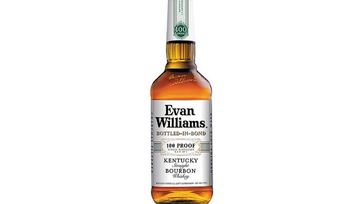 Evan Williams hyllade Bottled-in-Bond Bourbon Whiskey - nu i fast sortiment på Systembolaget.