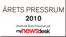 Badge Årets Pressrum 2010