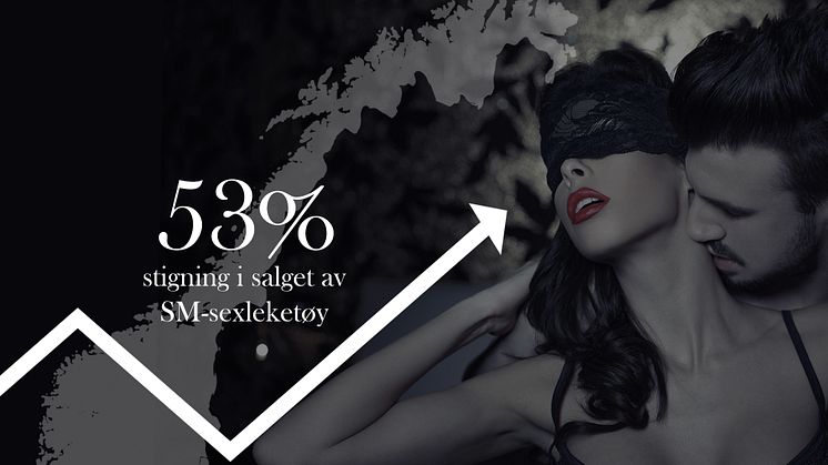Sinful har opplevd en stigning på 57 % i salget av SM-sexleketøy. 