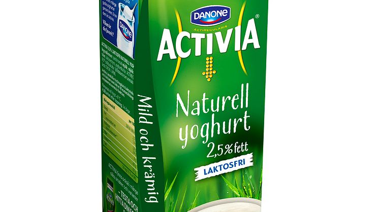 Magvänligare kan det inte bli! Nu lanseras Activia Naturell som laktosfri yoghurt i 1-litersförpackning