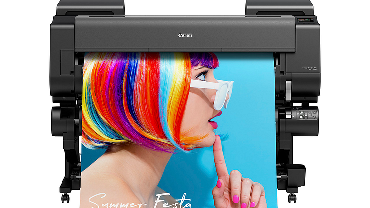 Verdens første storformatskriver med pigmentert og  fluorescerende blekk  – Canons nye imagePROGRAF GP-serie gir førsteklasses utskriftskvalitet