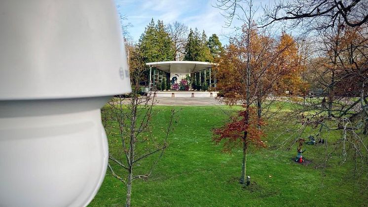 Polisen har satt upp en övervakningskamera i Stadsparken i Trelleborg.